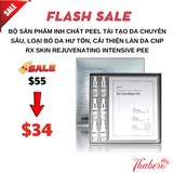 Bộ sản phẩm inh chất Peel tái tạo da chuyên sâu, loại bỏ da hư tổn, cải thiện làn da CNP Rx Skin Rejuvenating Intensive Pee