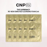 Sample Sữa Rửa mặt dinh dưởng tái sinh  CNP rx the supremacy re-new enriched cleansing foam (120 gói x 2ml =240ml )