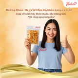 Dưỡng Nhan ( Nhựa đào , Bồ Mể , Tuyết Yến Mũ trôm ) - Dùng để ngâm uống giúp thanh lọc cơ thể mát gan sạch ruột nhuận trường và bổ sung collagen tự nhiên đẹp da .