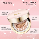 Phấn Tươi Age 20's Signature Essence Cover Pact Moisture - Kèm 2 lõi refill- HSD :2027/02/18
