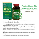 Tảo lục hoàng gia hỗ trợ giải độc ruột , cải thiện chức năng gan, dành cho người ít ăn rau xanh và rau củ màu vàng giúp tăng cường sức khoẻ Chlorella Royal DX