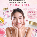 Viên Uống Điều Hòa Nội Tiết Tố Nữ hỗ trợ điều hòa kinh nguyệt, giảm các triệu chứng tiền mãn kinhFemi Balance Dr. Josei Nhật Bản