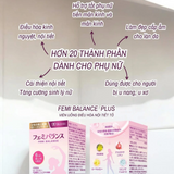 Viên Uống Điều Hòa Nội Tiết Tố Nữ hỗ trợ điều hòa kinh nguyệt, giảm các triệu chứng tiền mãn kinhFemi Balance Dr. Josei Nhật Bản