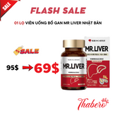 Viên Uống bổ gan Mr Liver giúp giải độc gan hổ trợ tăng kháng thể lọc máu và cơ thể khoẻ mạnh giãm đau nhức và sáng da  Nhật Bản
