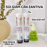 Viên sủi giảm mỡ, cholesterol, thanh lọc cơ thể, tăng cường trao đổi chất, giảm cơn thèm ăn, giảm cân hiệu quả Zantiva Everfit Diet Natural Plus