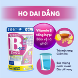 Viên Uống  Vitamin B Tổng Hợp  giãm mệt mỏi và đau nhức cổ vai và lưng  DHC Vitamin B Mix