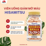 VIÊN UỐNG GIẢM MỠ TRONG  MÁU VÀ  CHOLESTEROL HISAMITSU NHẬT BẢN.