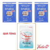 Combo 03 hộp viên uống giảm mỡ bụng Onaka Pillbox 120 viên - Tặng 01 hộp Viên uống giảm mỡ đùi Pillbox Japan Airy Leg