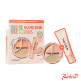 Che Khuyết Điểm và Triệt Sắc The Saem Cover Perfection Triple Pot Concealer Glow - Màu 21N