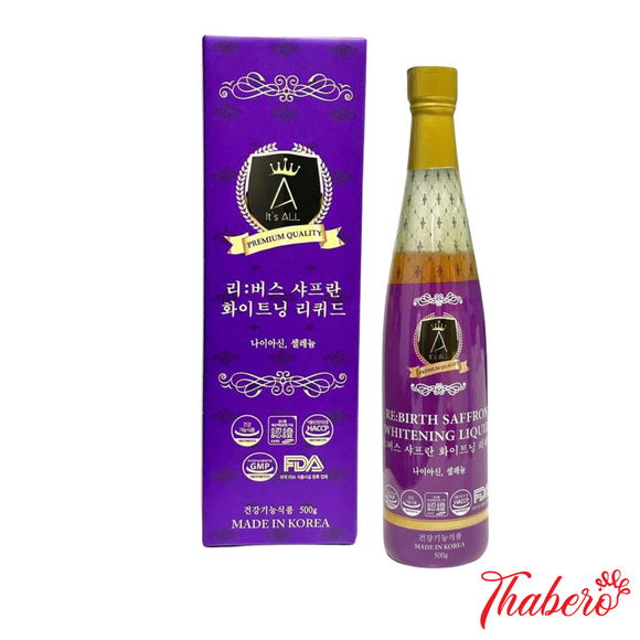 Nước uống collagen nhuỵ hoa  nghệ tây saffron làm trắng da, cải thiện độ đàn hồi da RE:BIRTH SAFFRON WHITENING LIQUID