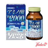 Viên Uống hỗ trợ thon vóc dáng và tăng cường thể lực tăng cơ bắp  Orihiro Amino Body 2000mg - XANH