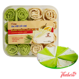 Bánh Phồng Sữa Ăn vặt cô Hai - Mix Vị Sầu Riêng và Lá Dứa 420g