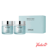 Set Kem dưỡng trắng da, cấp nước, cấp ẩm chuyên sâu và làm dịu da OHUI Miracle Aqua Gel Cream
