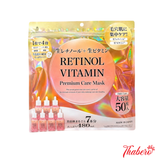 Mặt Nạ Retinol Vitamin da căng bóng, mịn màng, rạng rỡ Premium Care Mask Nội Địa Nhật Bản