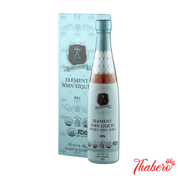 Nước uống  NMN collagen trẻ hoá da, ngăn ngừa lão hoá, dưỡng ẩm Element NMN Liquid ( CHAI HÌNH MÀU VÀNG NHẠC0