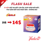 Mặt nạ mắt làm ấm, giúp giảm mỏi mắt,giảm khô,  thư giãn mắt và ngủ ngon KAO  Nhật Bản - Hương lá rừng