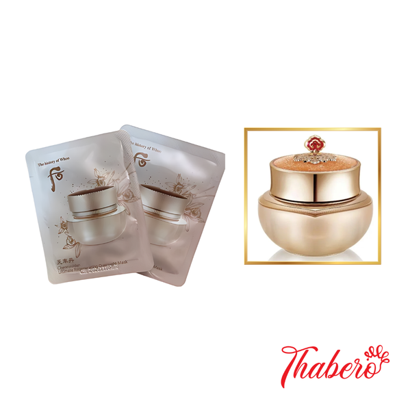 Sample Mặt nạ ngủ tái sinh, trẻ hoá làn da Whoo Cheonyuldan Ultimate Regenerating Overnight Mask (4ml x 60 gói )