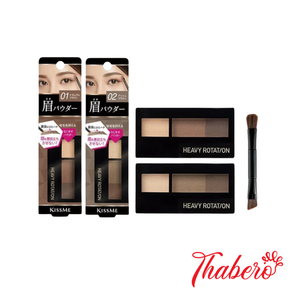 Bột Kẻ Lông Mày Siêu Mịn Lâu Trôi Kissme KissMe Heavy Rotation Natural Powder