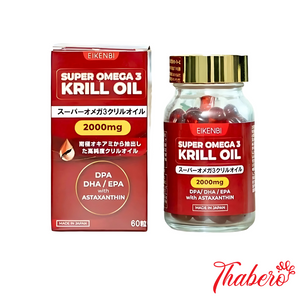 Viên Uống Dầu Nhuyễn Thể Hỗ Trợ Trí Não, Làm Đẹp Da, Tăng Cường Sức Khỏe Super Omega 3 Krill Oil 2000mg Eikenbi