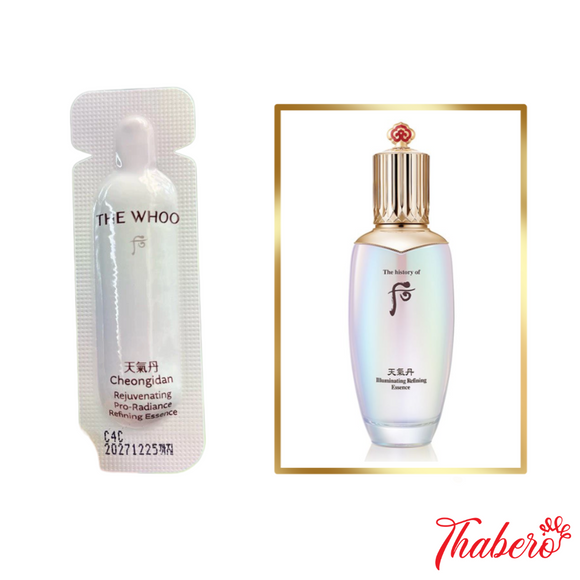 Sample Tinh Chất Trẻ Hóa, Dưỡng Trắng Sáng Da Whoo Cheongidan Illuminating Refining Essence - nước thần hoa hiên (30 tép x 1ml = 30ml)