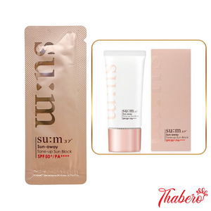 Sample Kem Chống Nắng Nâng Tone Su:m37 Sun Away Tone-Up Sun Block SPF50+/PA++++ (60 gói x 1ml =60ml)