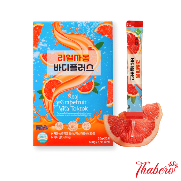 Nước ép bưởi hỗ trợ giảm cân, đẹp da, bổ sung vitamin C Sanga Real Grapefruit Vita Toktok