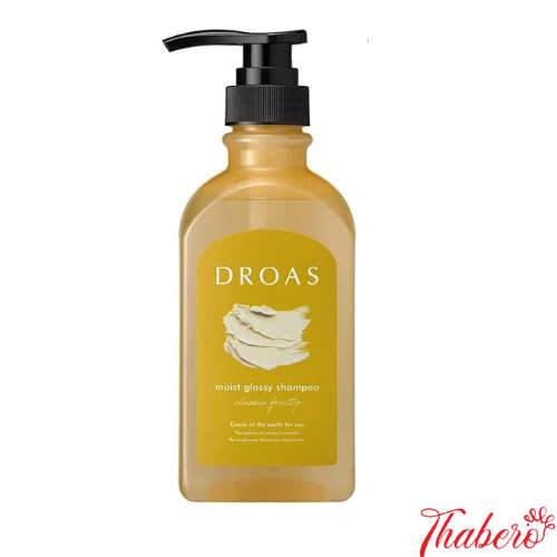 Dầu gội Botanist Droas từ bùn khoáng thiên nhiên sạch da đầu và giảm rụng , Màu vàng, Moist Glossy tăng độ bóng cho tóc.