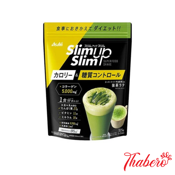 Bột sinh tố hỗ trợ giảm cân và đẹp da Asahi Slim Up - Vị Matcha