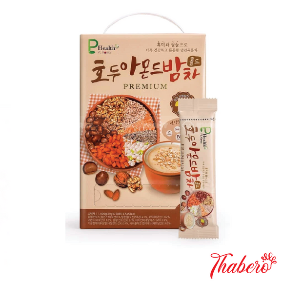 Ngũ Cốc Dinh Dưỡng bổ nảo và tăng cường sức khoẻ đẹp da bổ sung collagen , bạch quả và hạnh nhân gạo đen thơm ngon P.Health Premium Hàn Quốc