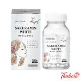 Viên uống trắng da,kích trắng mờ thâm nám, chống lão hoá SAKURAMIN WHITE Whitening Pills 180 viên Nhật