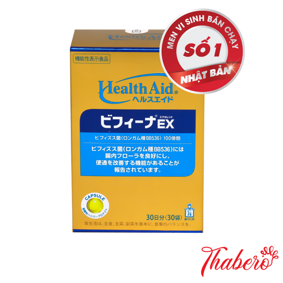 Men Vi Sinh 10 TỶ  Bifina EX Số 1 Nhật Bản – Hỗ Trợ Tiêu Hóa, Cải Thiện Hệ Vi Sinh Đường Ruột Health Aid