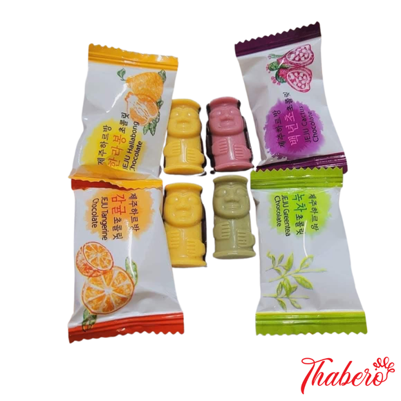 Kẹo Socola Jeju 3 vị - Quýt Hallabong Jeju , Trà xanh, Trái xương rồng