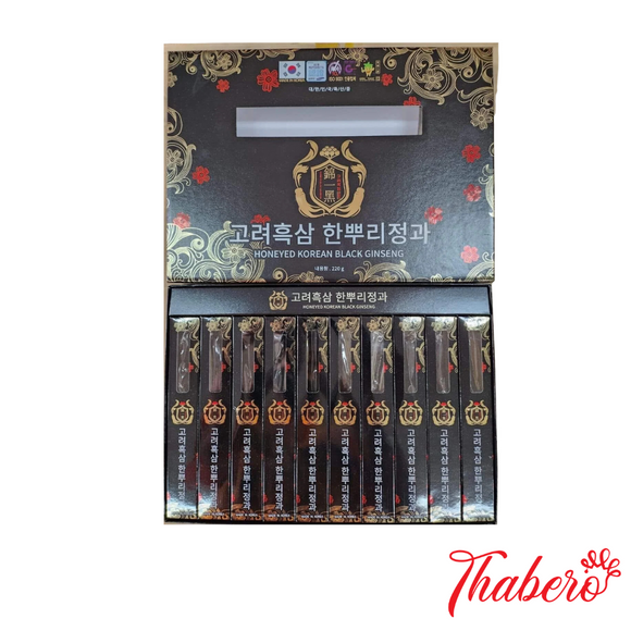 Hắc Sâm Tẩm Mật Ong Nguyên Củ Honeyed Korean Black Ginseng Hàn Quốc