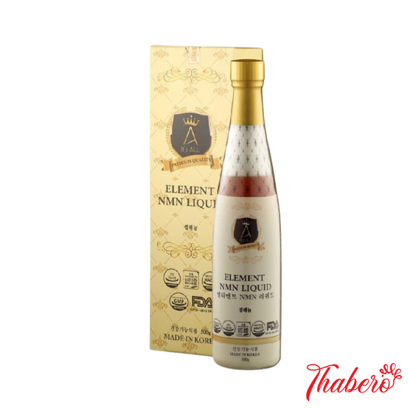 Nước uống  NMN collagen trẻ hoá da, ngăn ngừa lão hoá, dưỡng ẩm Element NMN Liquid ( CHAI HÌNH MÀU VÀNG NHẠT)
