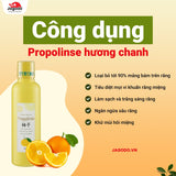 Nước súc miệng  Propolinse Nhật Bản sạch mãng bám, ngừa viêm nướu răng, khử mùi hôi miệng, giãm đắng miệng , giãm nhiệt miệng và viêm họng
