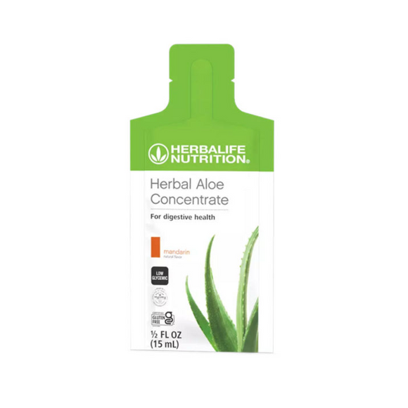Nước lô hội thảo mộc cô đặc hỗ trợ tiêu hoá Herbal Aloe Concentrate 15ml - Vị Quýt