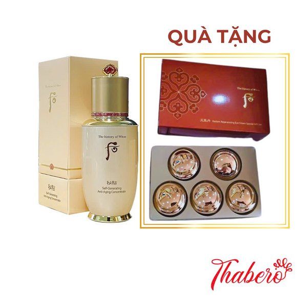 Serum Tinh chất tự sinh chống lão hóa Whoo Bichup Self-Generating Anti-Aging Concentrate - Tặng set kem mắt hoa niên