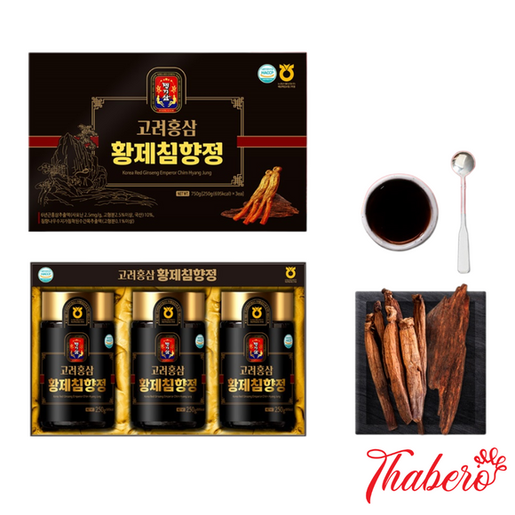 Cao Hồng Sâm Trầm Hương Hoàng Đế Hàn Quốc 6 Năm Tuổi  giúp lưu thông máu , bổ nảo phòng chống đột quỵ- MYEONG KI SAM - Korea Red Ginseng Emperor Chim Hyang Jung
