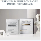Mặt Nạ Thạch Nâng Cơ Và Chống Lão Hóa WellDerma Premium Sapphire Collagen Impact Fitting Maák - Trắng