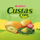 Bánh Custas vị Cốm Sen Hà Nội +10% kem cốm Orion - 12 cái/hộp