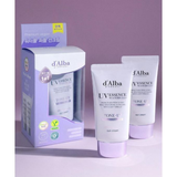 Set Kem Chống Nắng Nâng Tone Tím D'Alba Waterfull Tone-Up Sun Cream Purple SPF50+ PA++++ (2 x 50ml)