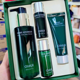 Set Sữa Rửa Mặt Dạng Gel tạo bọt, làm sạch sâu, chống lão hoá O HUI Prime Advancer Gel to Foam Deep Cleanser Special Set - Ohui Xanh lá cây