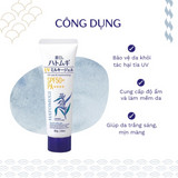 Kem Chống Nắng Hatomugi Dưỡng Ẩm & Làm Sáng Da The UV Milky Gel UV Care & Moisturizing SPF50+ PA++++ - MÀU TRẮNG