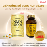 Viên uống NMN 30,000 đẹp da, chống lão hoá, tăng cường trẻ hoá da Yuwa Nhật Bản