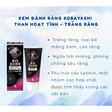 Kem Đánh Răng THAN HOẠT TÍNH LÀM TRẮNG RĂNG tự nhiên T Kobayashi Bihaku Sumigaki - TUÝP ĐEN HỒNG
