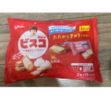Bánh quy kem sandwich dâu tây chứa lợi khuẩn tốt cho ruột  Glico Bisco Value Pack