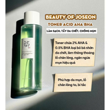 Nước Hoa Hồng mận xanh làm sạch, tẩy da chết, ngăn ngừa mụn AHA + BHA Beauty of Joseon Green Plum Refreshing Toner- HSD: 2027/05/14