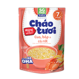 Cháo tươi Baby cua, bắp & cà rốt SG Food bổ sung X2 DHA