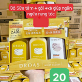 Set bộ 03 Dầu gội, Sữa tắm & Dầu xả Nội Địa Nhật Ryochan Mall - DROAS