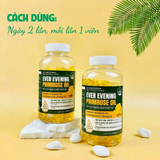 Tinh Dầu Hoa Anh Thảo cân bằng nội tiết tố, làm đẹp da, lưu thông máu, giãm mở trong máu Ever Evening Primrose Oil - Màu xanh hàm lựợng cao